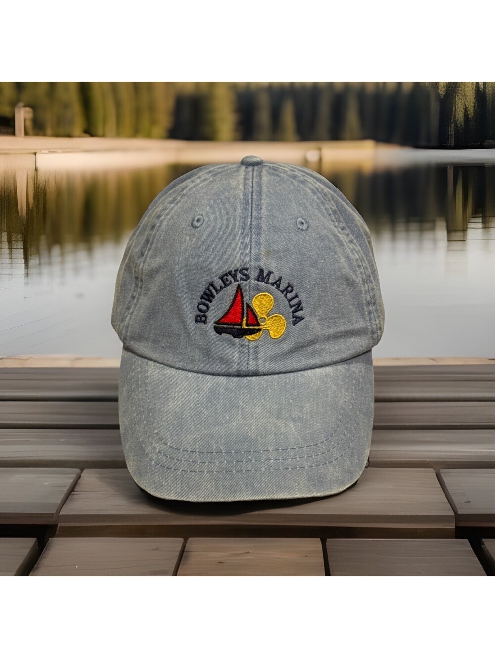 Bowleys Marina Baltimore Maryland Chesapeake Bay Sailboat Prop Baseball Cap
